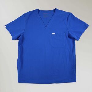 Figs Mens Chisec Three Pocket Scrub Top Blue Size Large TM3000